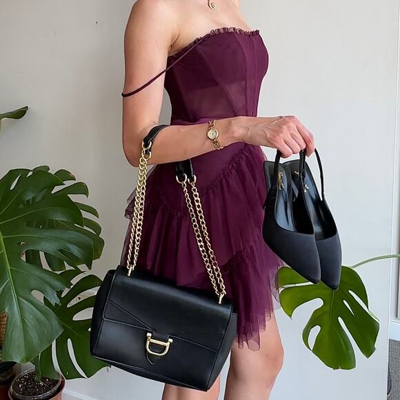 Nine West Black Y2K Handbag | Crossbody or Shoulder Bag - Picture 6 of 6